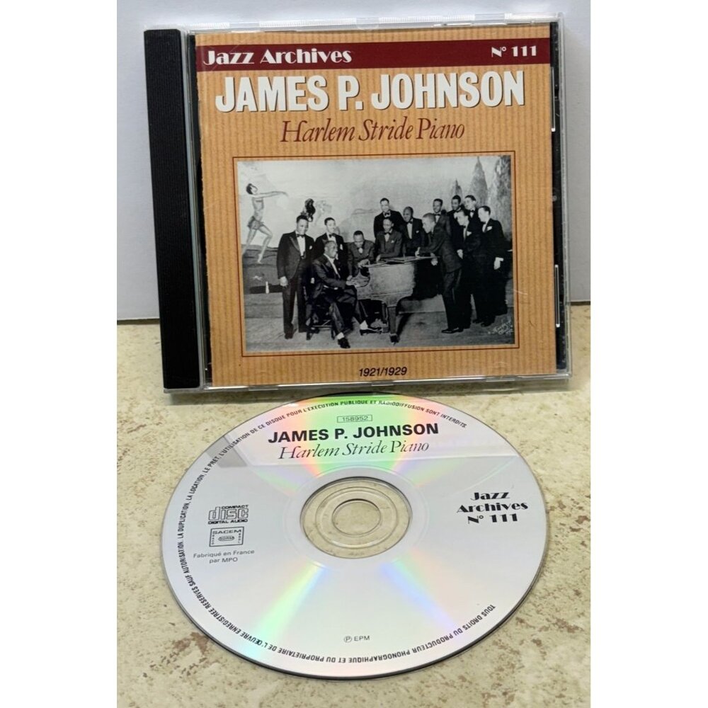 James P Johnson Harlem Stride Piano CD Jazz Archives No 111 1921/1929 25 Tracks